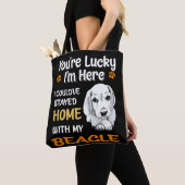 8 Je hebt geluk thuis met mijn Beagle Tote Bag (Dichtbij)