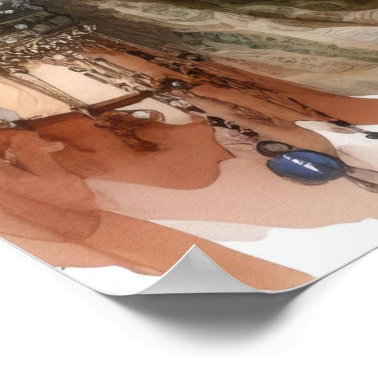 *~* 8 Kaart Reader A100 Psychic Boho Gypsy Poster (Hoek)