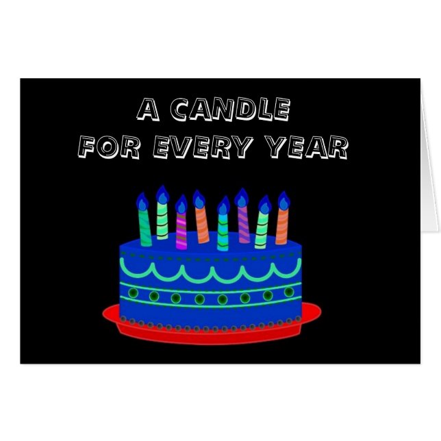 *8* KANDIES OP DEZE CAKE VOOR SPECIALE *8* JAAR OU (Voorkant Horizontaal)