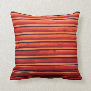 8 kleuren - Rood - abstract design op een Kussen