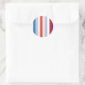 8 kleurencombinatie ronde sticker (Tas)