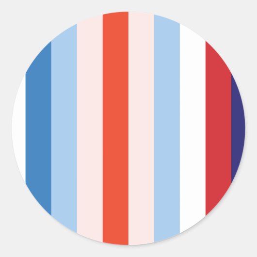8 kleurencombinatie ronde sticker (Voorkant)