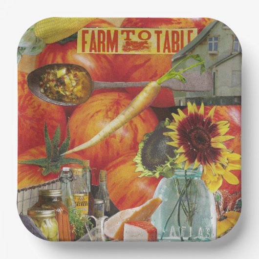 8 Kleurformaat Papier Borden culinair ontwerp Papieren Bordje (Voorkant)