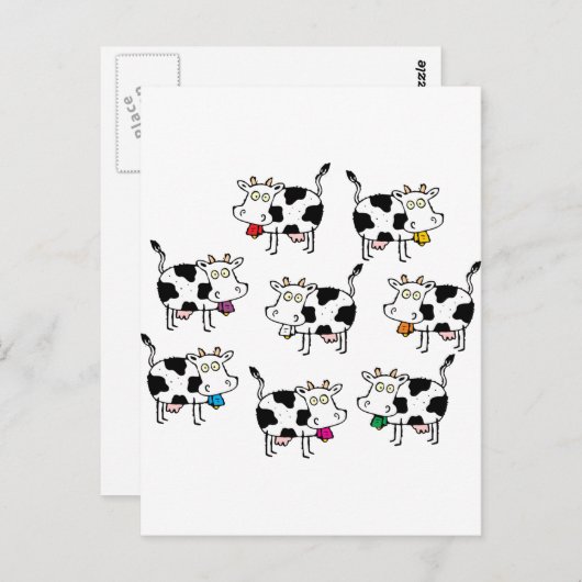 8 Koemvrouw Briefkaart (Voorkant / Achterkant)