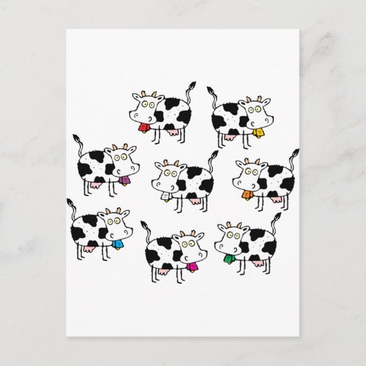 8 Koemvrouw Briefkaart (Voorkant)