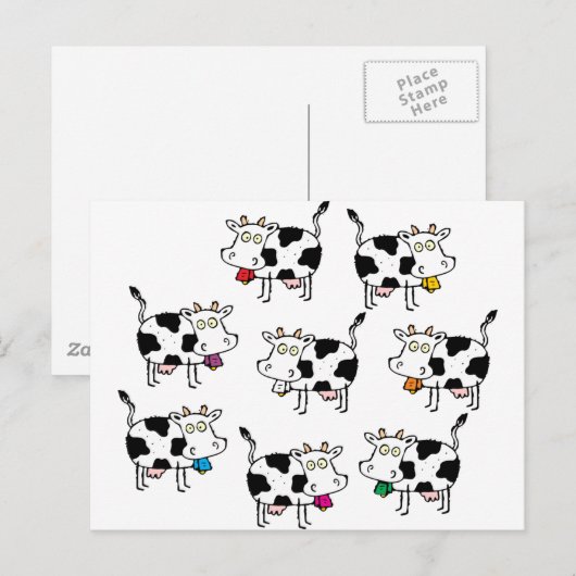 8 Koemvrouw Briefkaart (Voorkant / Achterkant)
