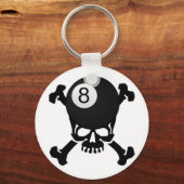 8 kogelschedel sleutelhanger (Voorkant)
