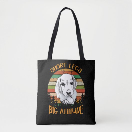 8 korte benen beagle grote houding tote bag (Voorkant)