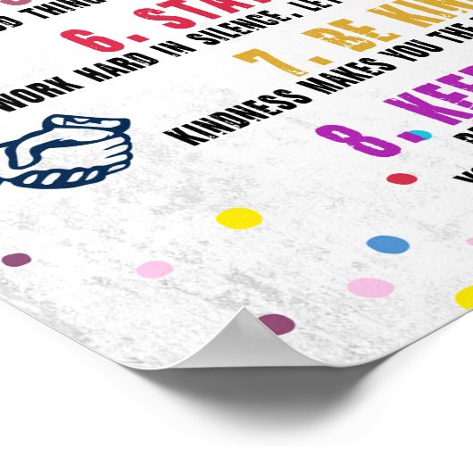 8 Krachtige woorden Poster (Hoek)