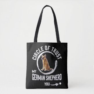 8 Kring van vertrouwen mijn Duitse herder Tote Bag