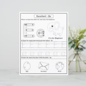 8 Learn To Spell Letter E Teacher Home Schooling (Staand voorkant)