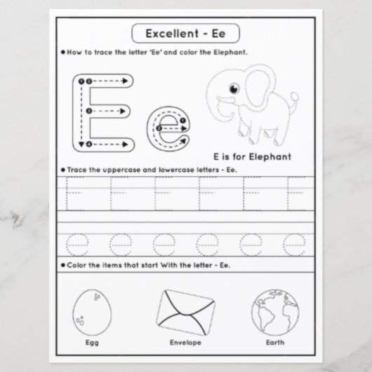 8 Learn To Spell Letter E Teacher Home Schooling (Voorkant)