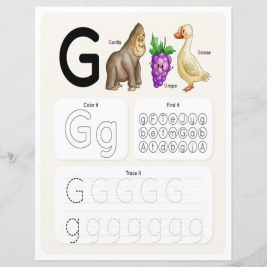 8 Learn To Spell Letter G Teacher Home Schooling (Voorkant)