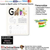 8 Learn To Spell Letter G Teacher Home Schooling