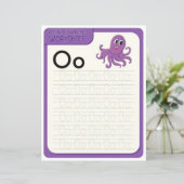 8 Learn To Spell Letter O Teacher Home Schooling (Staand voorkant)