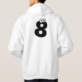 8, letter met ogen hoodie (Achterkant)