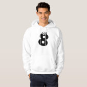 8, letter met ogen hoodie (Voorkant volledig)