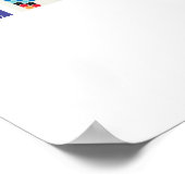 8-Letter-naambordgaming-alfabet-Poster Poster (Hoek)