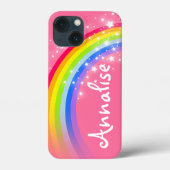 8 letters regenboogrood roze Case-Mate iPhone case (Achterkant)