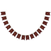 8 letters rood goud God zegene de doopsgemeenschap Vlaggetjes (Alle)