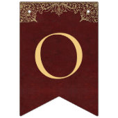 8 letters rood goud God zegene de doopsgemeenschap Vlaggetjes (Tweede vlag)