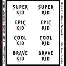8 Leuke Trendy Bewerkbare Kinderen/Jongen/Meisje F