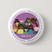 8 maart | Internationale Button op vrouwendag (Voorkant)