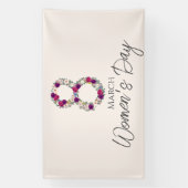 8 maart Internationale dag van de vrouw Spandoek (Verticaal)