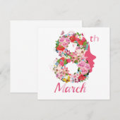 8 maart Internationale Vrouwendag (Voorkant / Achterkant)