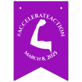 8 maart Internationale Vrouwendag 2025 Vlaggetjes (Eerste vlag)