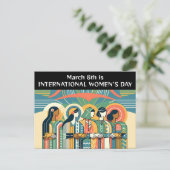 8 maart Internationale Vrouwendag Briefkaart (Staand voorkant)