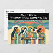 8 maart Internationale Vrouwendag Briefkaart (Voorkant / Achterkant)