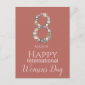 8 maart Internationale Vrouwendag Briefkaart (Voorkant)