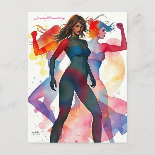 8 maart Internationale Vrouwendag Briefkaart (Voorkant)