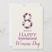 8 maart Internationale Vrouwendag Kaart (Voorkant)