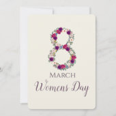 8 maart Internationale Vrouwendag Kaart (Voorkant)