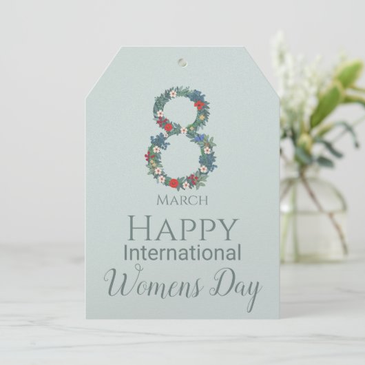 8 maart Internationale Vrouwendag     Kaart (Staand voorkant)