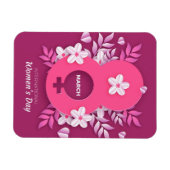 8 maart - Internationale Vrouwendag Magneet (Horizontaal)