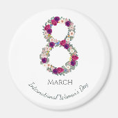 8 maart Internationale Vrouwendag Magneet (Voorkant)