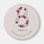 8 maart Internationale Vrouwendag Magneet (Voorkant)