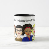 8 maart Internationale Vrouwendag Mok (Midden)