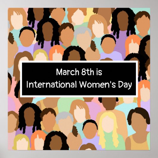 8 maart Internationale Vrouwendag Poster (Voorkant)