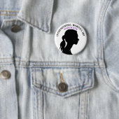 8 maart Internationale Vrouwendag Ronde Button 5,7 Cm (In situ)
