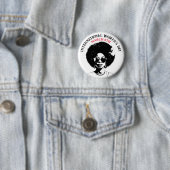 8 maart Internationale Vrouwendag Ronde Button 5,7 Cm (In situ)