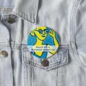 8 maart Internationale Vrouwendag Ronde Button 7,6 Cm (In situ)