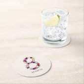 8 maart Internationale Vrouwendag Ronde Kartonnen Onderzetter (Insitu)