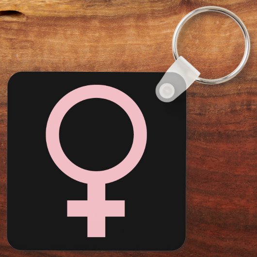 8 maart Internationale Vrouwendag Sleutelhanger (Achterkant)