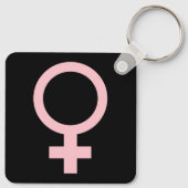 8 maart Internationale Vrouwendag Sleutelhanger (Achterkant)