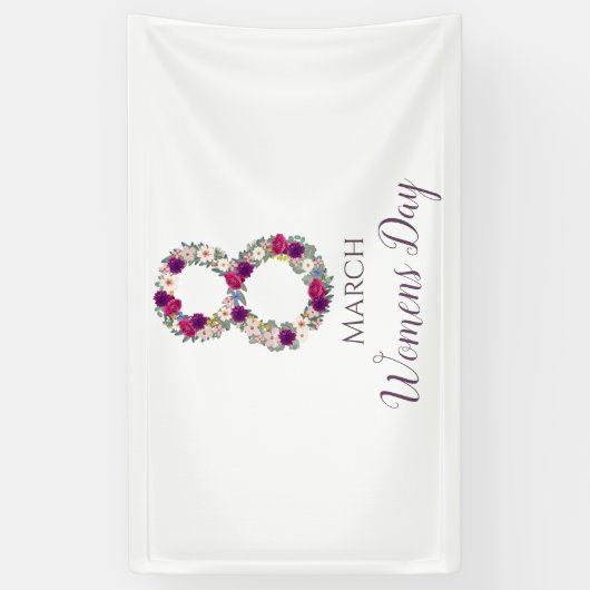 8 maart Internationale Vrouwendag Spandoek (Verticaal)