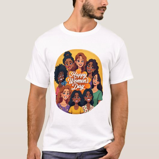 8 maart Internationale Vrouwendag T-shirt (Voorkant)